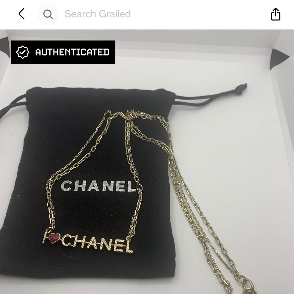 Authenticated I ❤️ Chanel Necklace